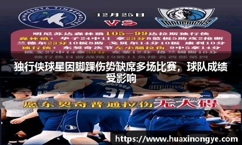 独行侠球星因脚踝伤势缺席多场比赛，球队成绩受影响