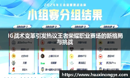 IG战术变革引发热议王者荣耀职业赛场的新格局与挑战